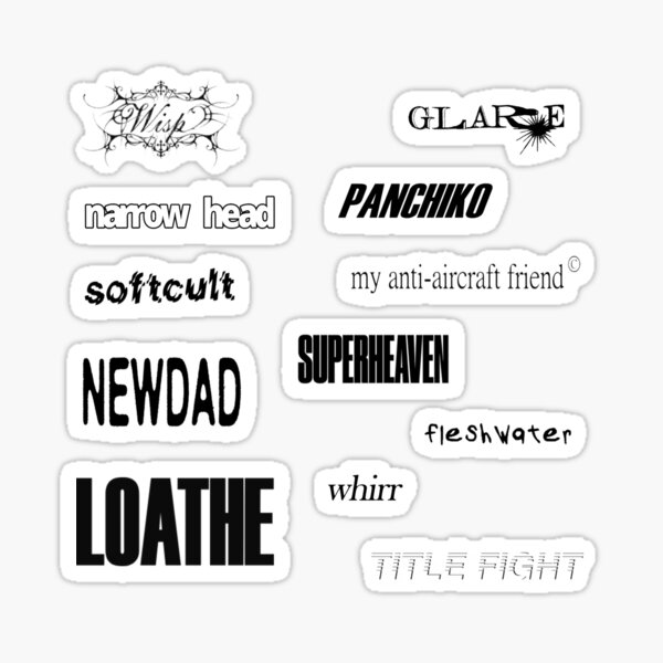 Item preview, grungegaze / nu gaze logos designed and sold by huhwhatno.