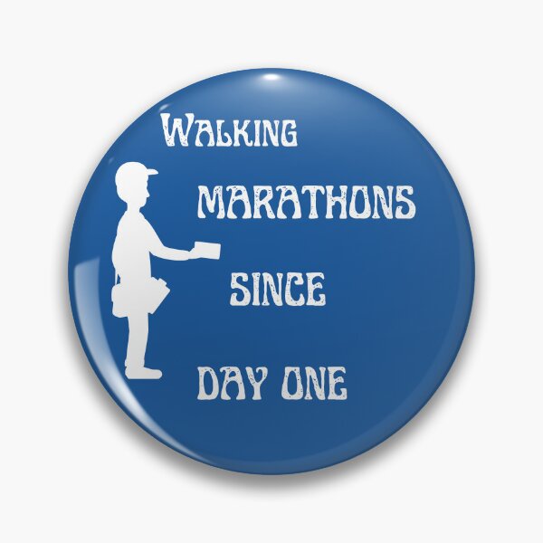 Item preview, Walking Marathons Since Day One Postal Humor designed and sold by WilAugusta.