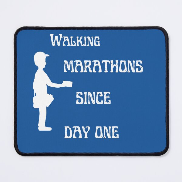 Item preview, Walking Marathons Since Day One Postal Humor designed and sold by WilAugusta.
