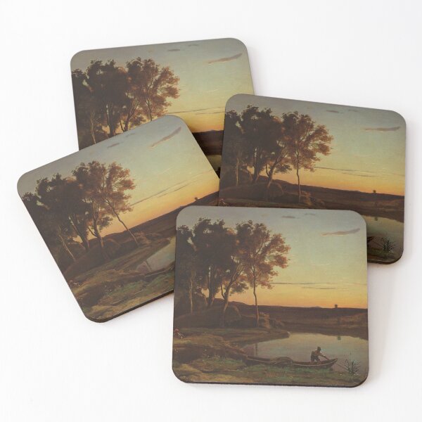 Item preview, Landscape with Lake and Boatman designed and sold by LegacyPressCo.