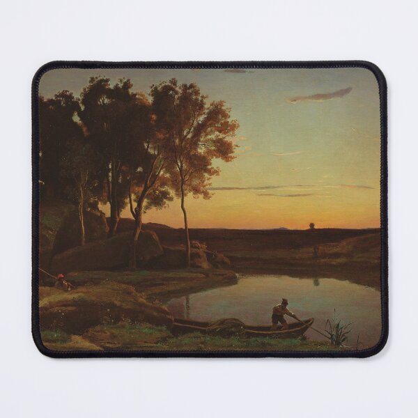 Item preview, Landscape with Lake and Boatman designed and sold by LegacyPressCo.