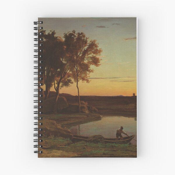 Item preview, Landscape with Lake and Boatman designed and sold by LegacyPressCo.
