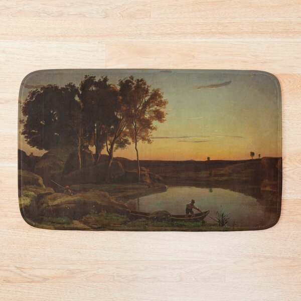 Item preview, Landscape with Lake and Boatman designed and sold by LegacyPressCo.