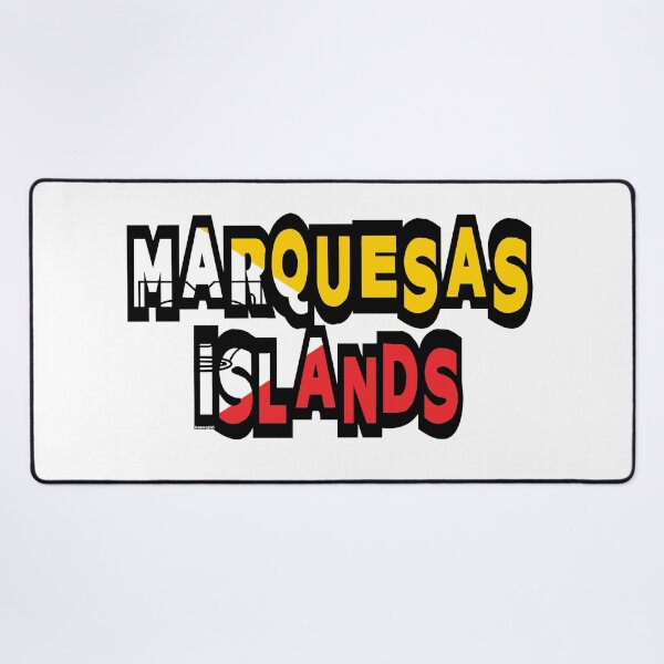 Item preview, Marquesas Islands Font with Marquesan Flag designed and sold by Havocgirl.