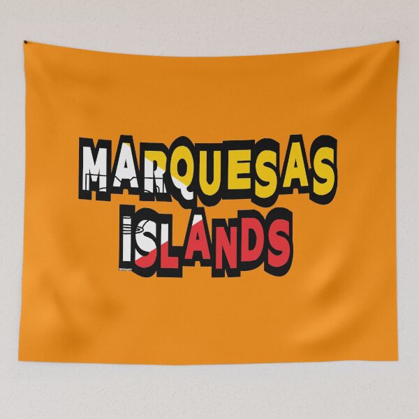 Item preview, Marquesas Islands Font with Marquesan Flag designed and sold by Havocgirl.
