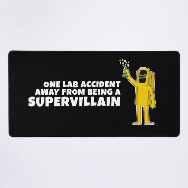 Item preview, One lab accident away from being a super villain designed and sold by messy-nessie.