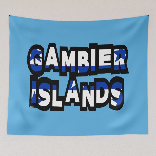 Item preview, Gambier Islands Font with Gambier Islander Flag designed and sold by Havocgirl.