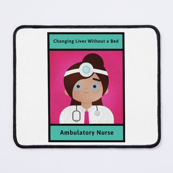Item preview, Illustration of Ambulatory Female Nurse With Praise sentence designed and sold by SRF Art & Designs.