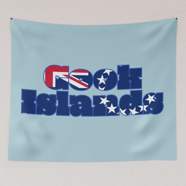Item preview, Cook Islands Font with Cook Islander Flag designed and sold by Havocgirl.
