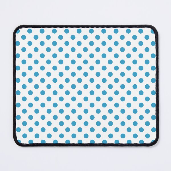 Item preview, Peacock Blue Polka Dots Circles White Background designed and sold by sumwoman.