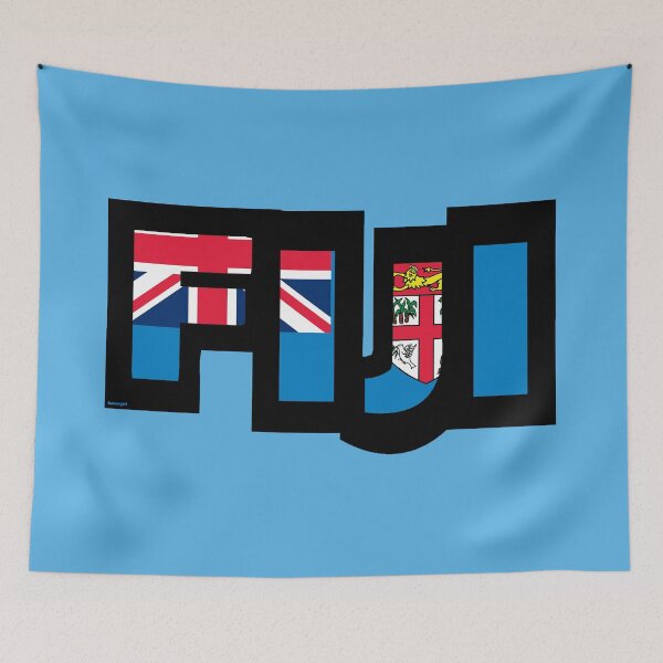 Item preview, Fiji Font with Fijian Flag designed and sold by Havocgirl.