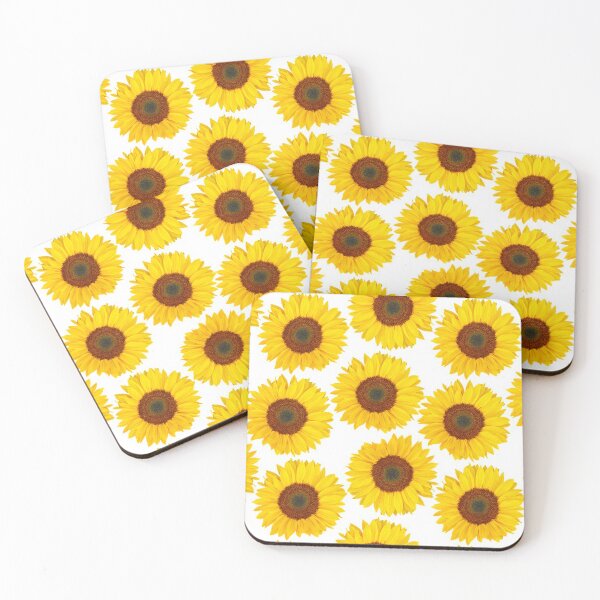Item preview, Sunflower heads on a white back drop. designed and sold by claireseyeview.