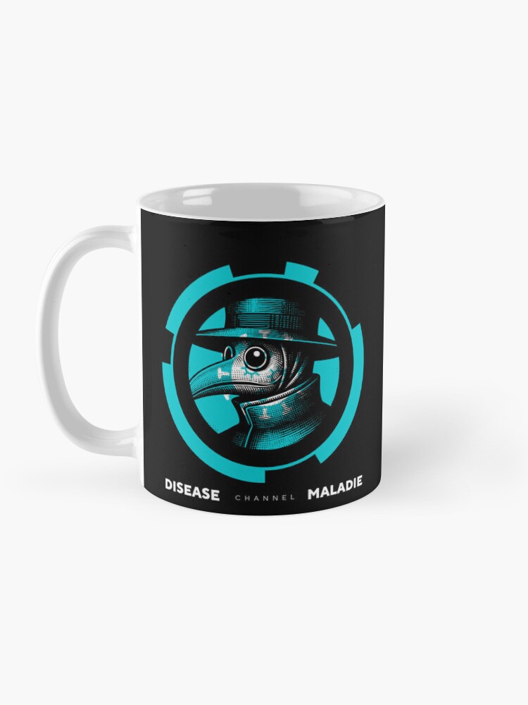 Aperçu 3 sur 6. Mug à café avec l'œuvre Chaîne Maladie - Docteur de la Peste créée et vendue par LuluStudios1.
