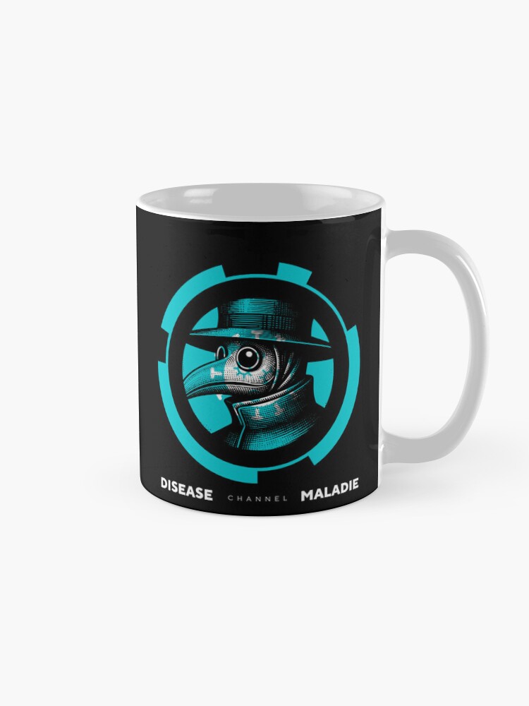 Aperçu 5 sur 6. Mug à café avec l'œuvre Chaîne Maladie - Docteur de la Peste créée et vendue par LuluStudios1.