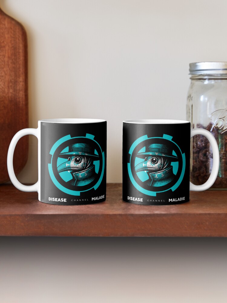 Aperçu 2 sur 6. Mug à café avec l'œuvre Chaîne Maladie - Docteur de la Peste créée et vendue par LuluStudios1.