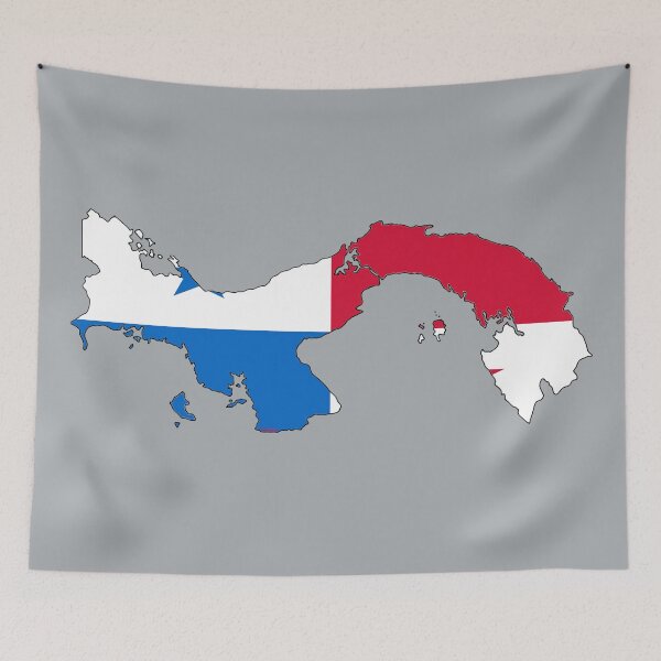 Item preview, Panama Flag in Panamanian Map designed and sold by Havocgirl.