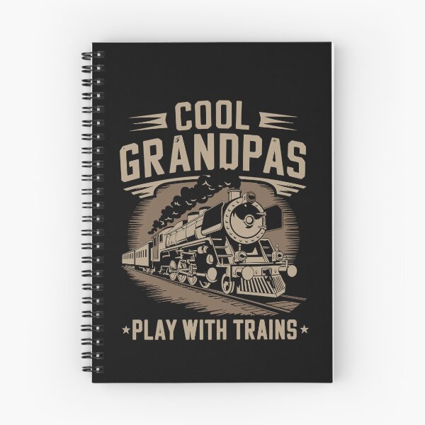 Item preview, Cool Grandpas Play with Trains – Funny Model Train and Locomotive designed and sold by tmerchtrends.