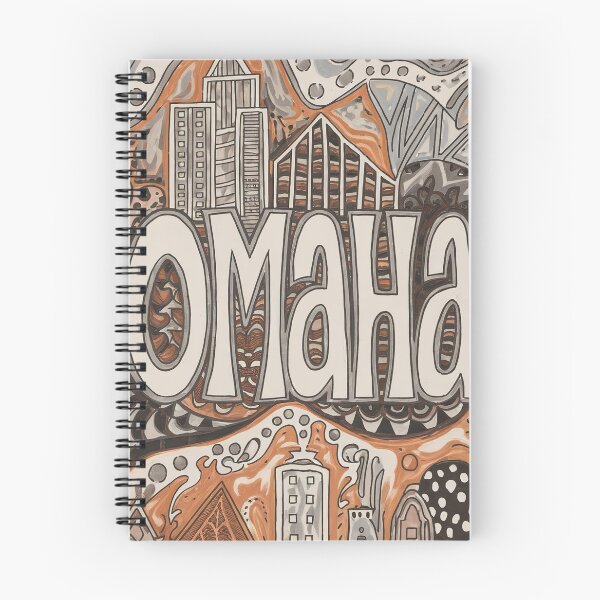 Item preview, Omaha City Vintage Whimsical Retro Typography Art designed and sold by Witty Shirts.