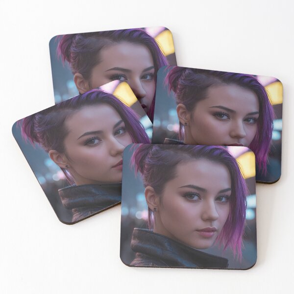 Item preview, Cyberpunk Woman Portrait designed and sold by papi1998.