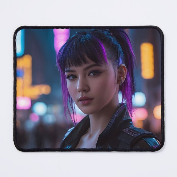 Item preview, Cyberpunk Woman Portrait designed and sold by papi1998.