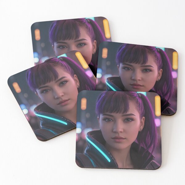 Item preview, Cyberpunk Woman Portrait designed and sold by papi1998.