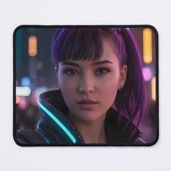 Item preview, Cyberpunk Woman Portrait designed and sold by papi1998.
