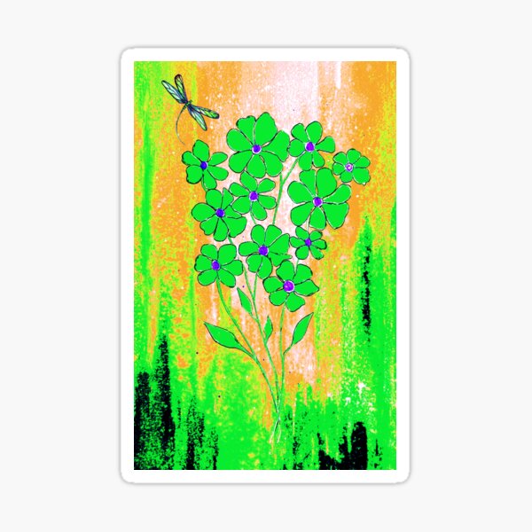 Item preview, Flower Spray in Green designed and sold by Linda Callaghan.