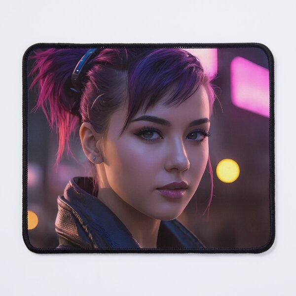 Item preview, Cyberpunk Woman Portrait designed and sold by papi1998.