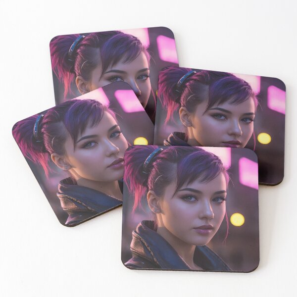 Item preview, Cyberpunk Woman Portrait designed and sold by papi1998.