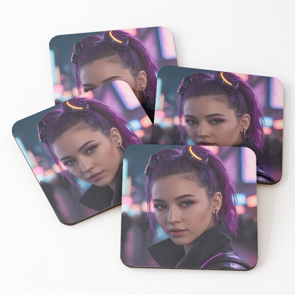 Item preview, Cyberpunk Woman Portrait designed and sold by papi1998.