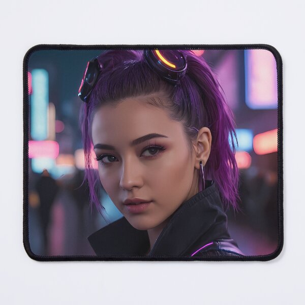 Item preview, Cyberpunk Woman Portrait designed and sold by papi1998.