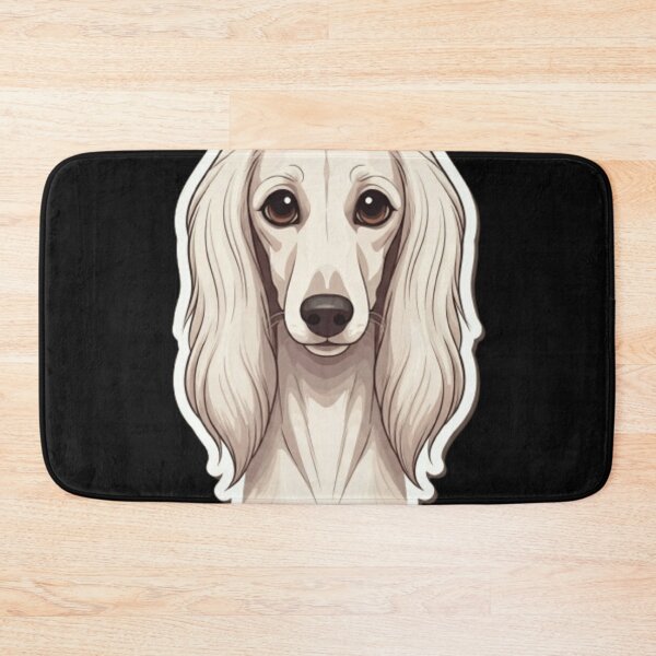 Item preview, salukis dog face designed and sold by StickersRyous.