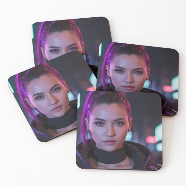 Item preview, Cyberpunk Woman Portrait designed and sold by papi1998.