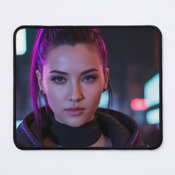 Item preview, Cyberpunk Woman Portrait designed and sold by papi1998.