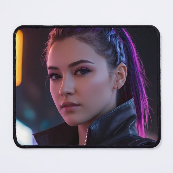 Item preview, Cyberpunk Woman Portrait designed and sold by papi1998.