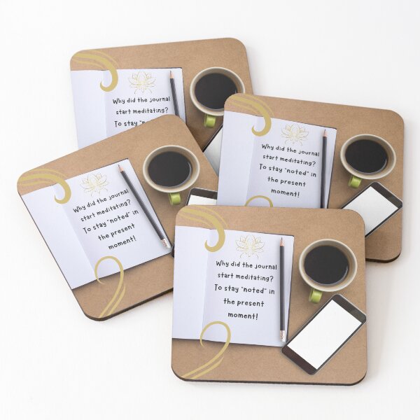 Item preview, Why did the journal start meditating? To stay noted in the present moment! designed and sold by NettaArts.