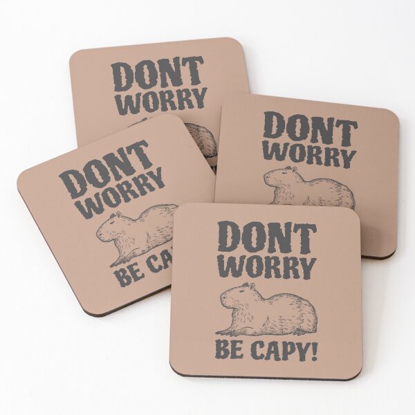 Item preview, Capybara don't worry be capy designed and sold by Animalovedesign.