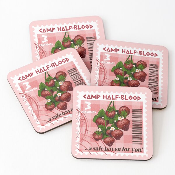 Item preview, Demigods PJO Percy Jackson - Camp Half-Blood Strawberries Postcard Stamp designed and sold by babyimfull.