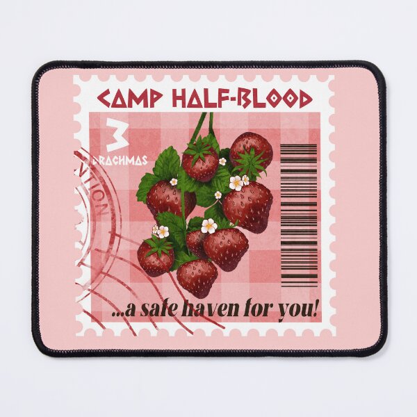 Item preview, Demigods PJO Percy Jackson - Camp Half-Blood Strawberries Postcard Stamp designed and sold by babyimfull.