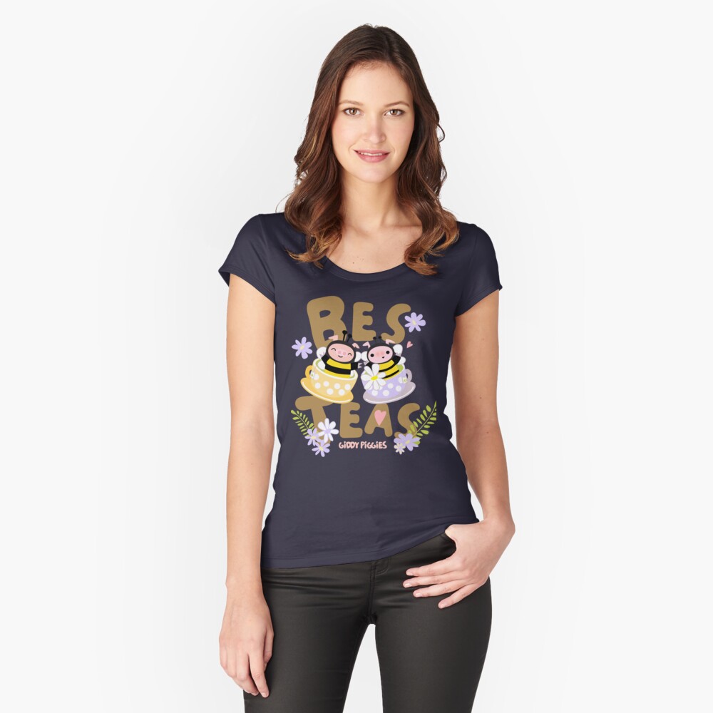 Item preview, Fitted Scoop T-Shirt designed and sold by loopcreations.