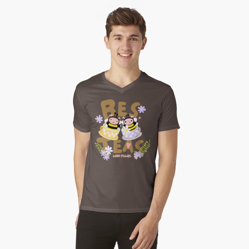 Item preview, V-Neck T-Shirt designed and sold by loopcreations.