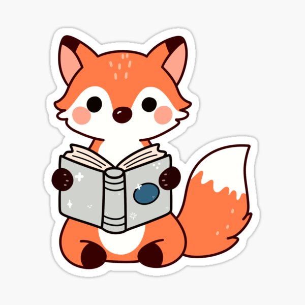Item preview, Bookish Fox Reading a Book designed and sold by EnchantedGremlinLoot.
