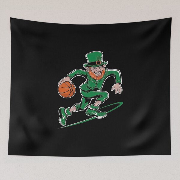 Item preview, Green Irish Mascot Playing Basketball Design designed and sold by love3617.