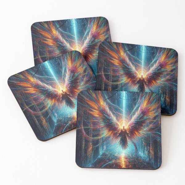Item preview, AI generated angel, dystopian fantasy designed and sold by AI-this-is-AI.
