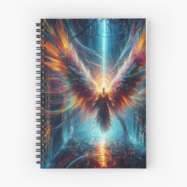Item preview, AI generated angel, dystopian fantasy designed and sold by AI-this-is-AI.