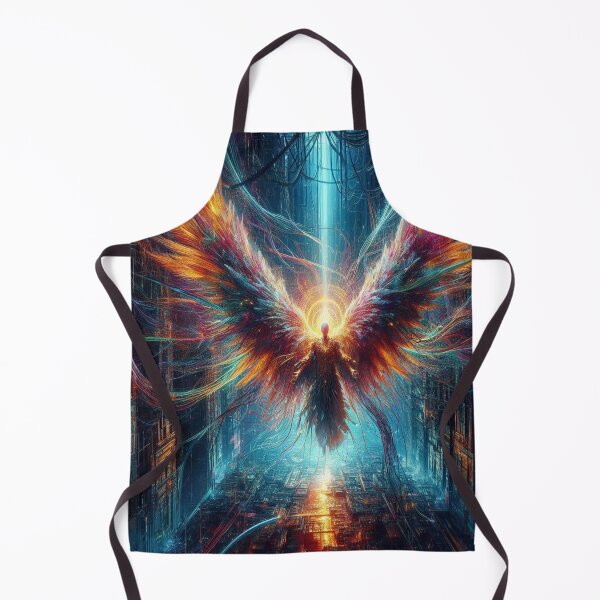 Item preview, AI generated angel, dystopian fantasy designed and sold by AI-this-is-AI.