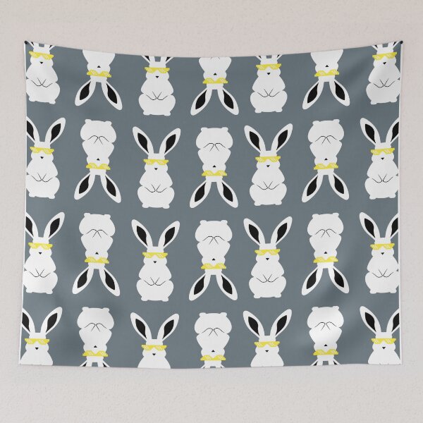Aperçu de l'œuvre Motif de lapins créée et vendue par donkeywork.
