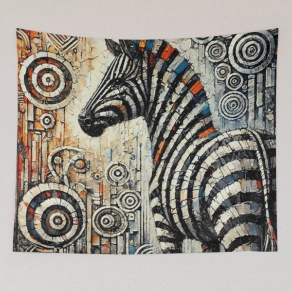 Item preview, Zebra, Abstract Expressionism, Tribal Art  designed and sold by Shs-Kenya.