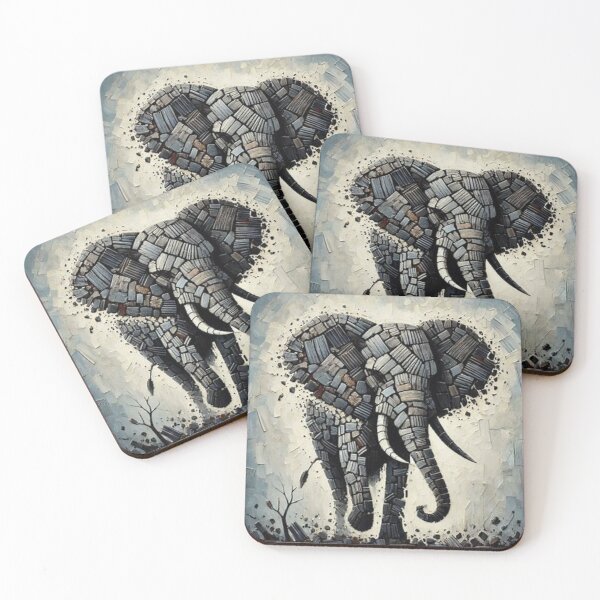 Item preview, Elephant, Abstract Expressionism, Tribal Art designed and sold by Shs-Kenya.