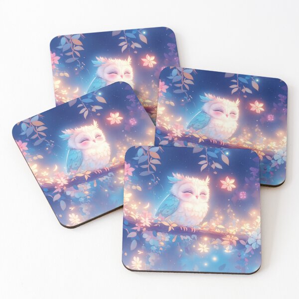Item preview, Dreamy Owl in a Blossoming Twilight designed and sold by AshiraCreations.
